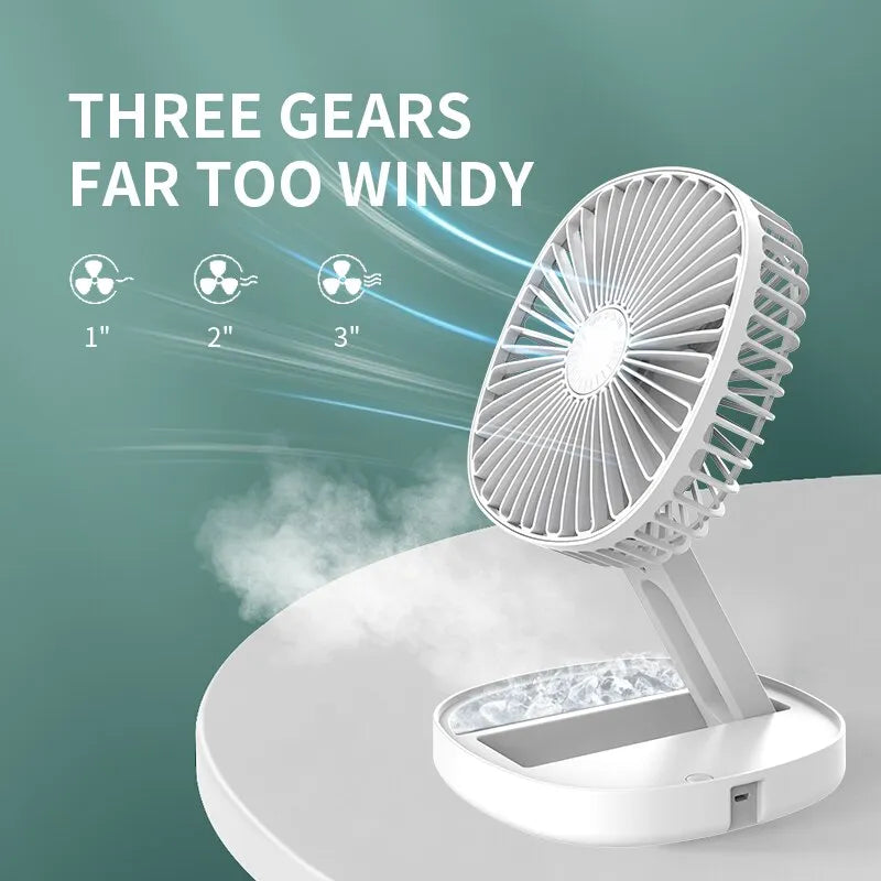Mini Ventilateur Pliable Rechargeable - Votre Compagnon de Fraîcheur Portable
