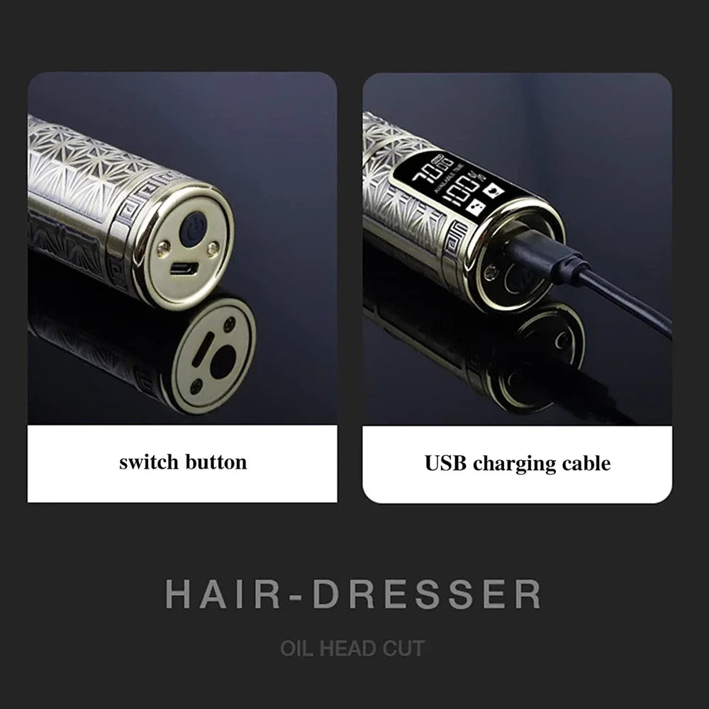 Tondeuses électrique rechargeable à cheveux professionnelles pour hommes